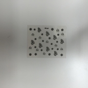 3D Sticker schwarz XF 162